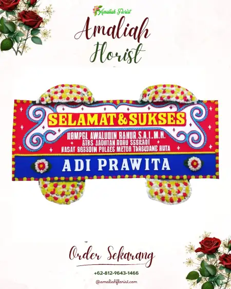 Papan Bunga Ucapan Selamat Tiom Ollo