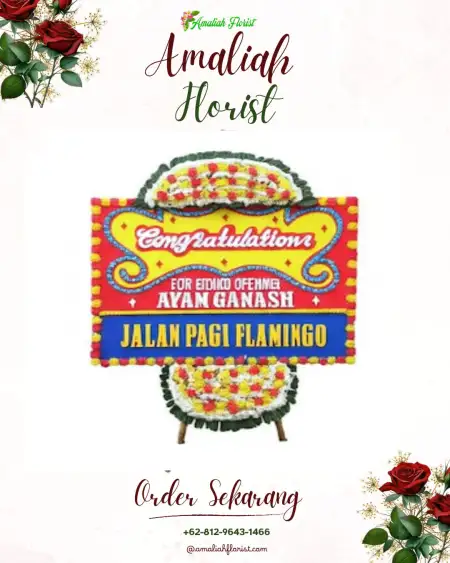 Sewa Papan Bunga Tiom Ollo